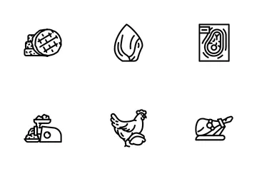 Meat Raw Food Domestic Animal Icon Pack