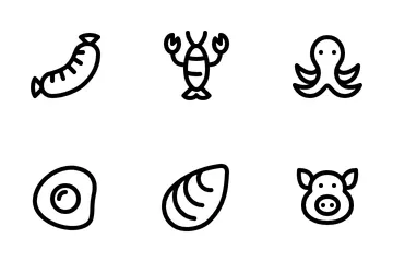 Meat & Seafood 1 Icon Pack