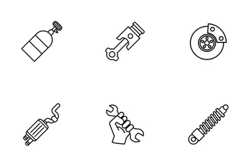 Mechanische Elemente Symbolpack