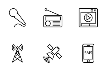 Media And Advertising Icons Icon Pack
