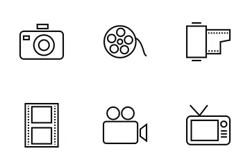 Media And Advertising Icons Icon Pack