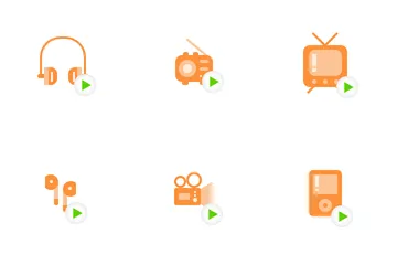 Media Devices And Players Icon Pack