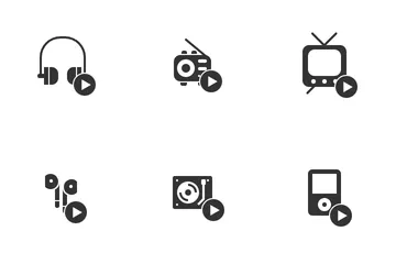 Media Devices And Players Icon Pack