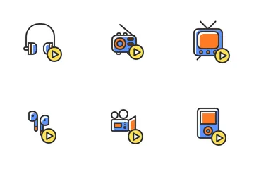 Media Devices And Players Icon Pack