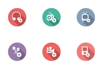 Media Devices And Players Icon Pack