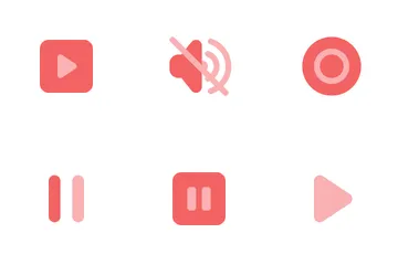 Media Player Buttons Icon Pack