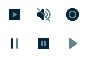 Media Player Buttons Icon Pack