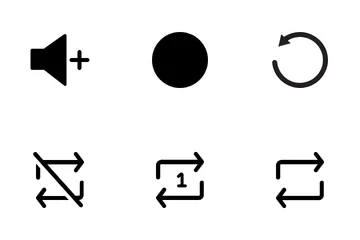 Media Player Buttons Icon Pack