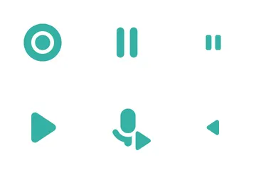 Media Player Buttons Icon Pack