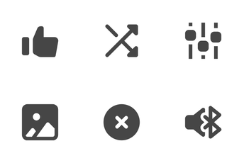 Multimedia Solid 24px Icon Pack