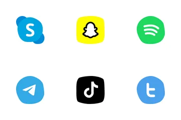 Réseaux sociaux Pack d'Icônes