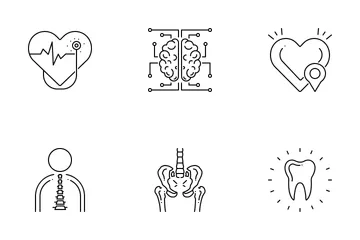 Medical 3 Line Icon Pack