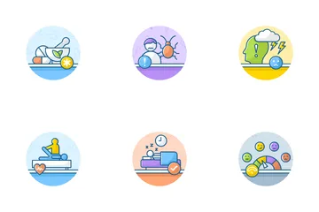 Medical And Depression Treatment Icon Pack