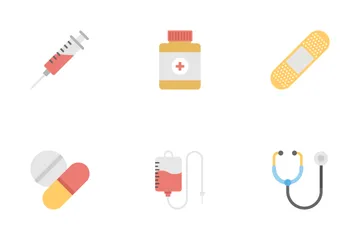 Medical And Health Flat Icons 1 Icon Pack