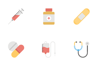 Medical And Health Flat Icons 1 Icon Pack
