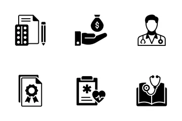 의료 및 건강 관리 아이콘 팩