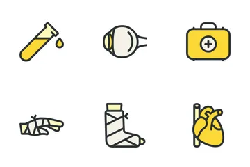 Medical Big Set - Yellow Icon Pack