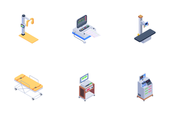 Medical Equipment And Health Checkup Icon Pack