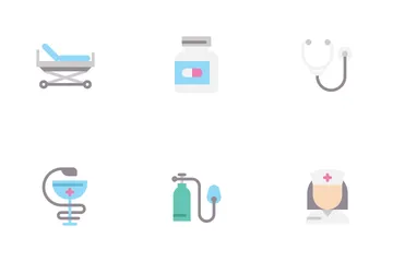 Medical Flat Colors Icon Pack
