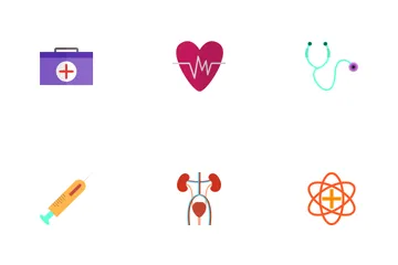 Medical Flat Multicolor Icon Pack