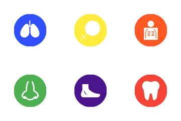 Medical Glyph Circle Icon Pack