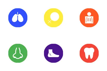 Medical Glyph Circle Icon Pack