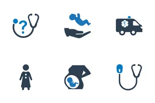 Medical & Health Care - Blue Series (Set 1)
