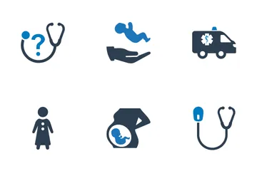Medical & Health Care - Blue Series (Set 1) Icon Pack
