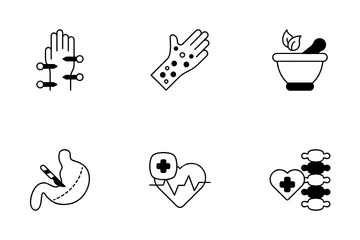 Medical Home Service Icon Pack