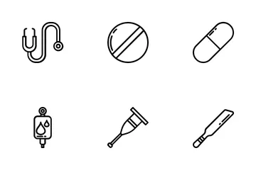 Medical Items - Outline Icon Pack