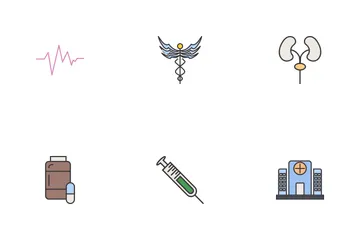 Medical Line Filled Icon Pack