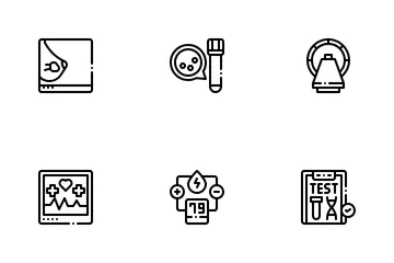 의료 테스트 아이콘 팩