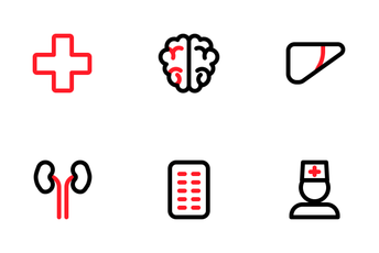 Medical (two Line) Icon Pack