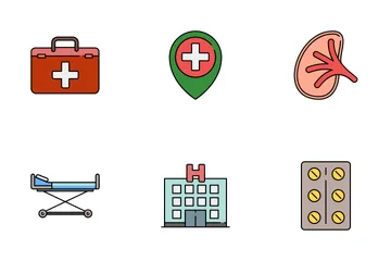 Medicamento Paquete de Iconos