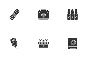 Medicamento Paquete de Iconos