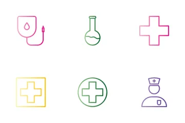 Medicamento Paquete de Iconos