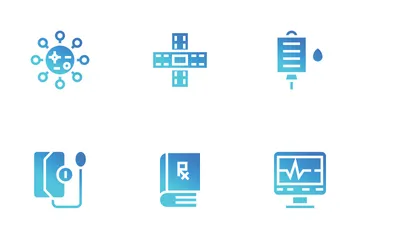 Medicamento Paquete de Iconos