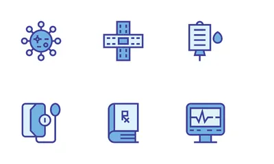 Medicamento Paquete de Iconos