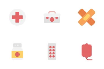 Medicamento Paquete de Iconos