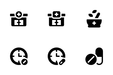 Medicamento Paquete de Iconos