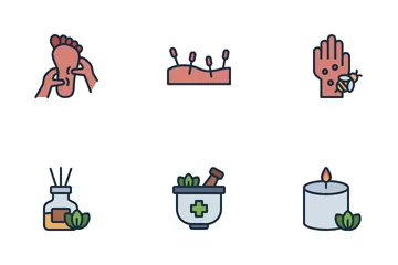 Medicina alternativa Paquete de Iconos