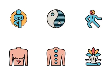 Medicina alternativa Pacote de Ícones