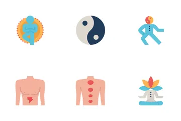 Medicina alternativa Pacote de Ícones