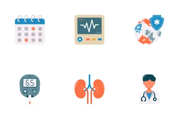 Medicina e saúde Pacote de Ícones