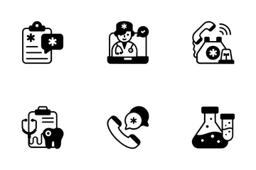 Medicina e saúde Pacote de Ícones