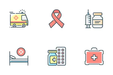 Medicina e saúde Pacote de Ícones