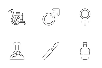 Medicina e saúde Icon Pack