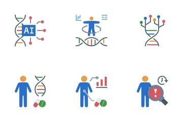 Medicina genómica Paquete de Iconos