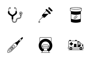 Sanità e medicina Icon Pack