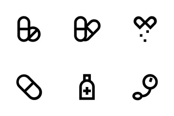 Medicina y salud Paquete de Iconos